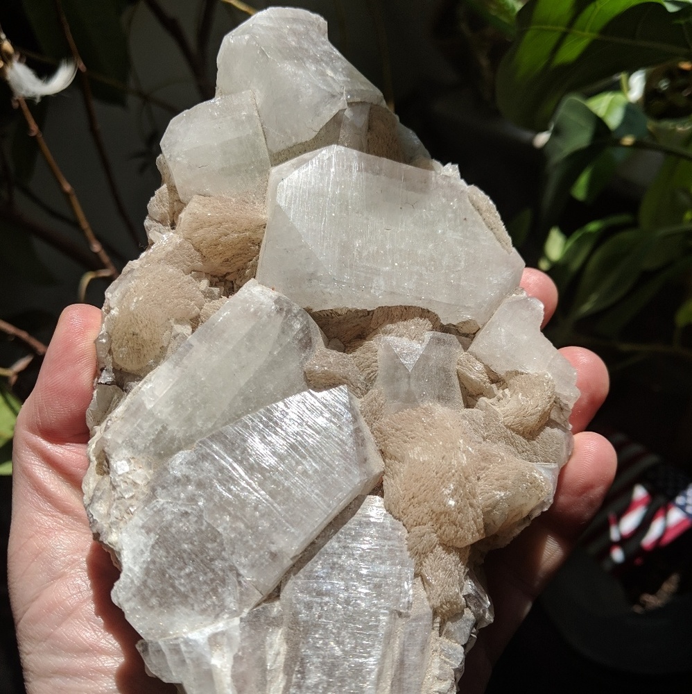 Apophyllite, super sparkly raw gem stone